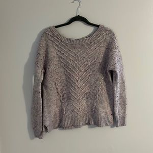american eagle purple sweater! size large !